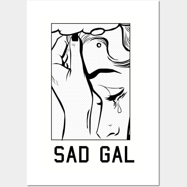 Sad gal Wall Art by howaboutthat